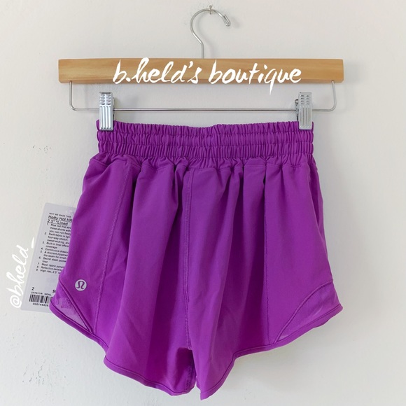lululemon Hotty Hot High-Rise Lined Short 2.5" Moonlit Magenta Size 2 New NWT - Picture 5 of 16